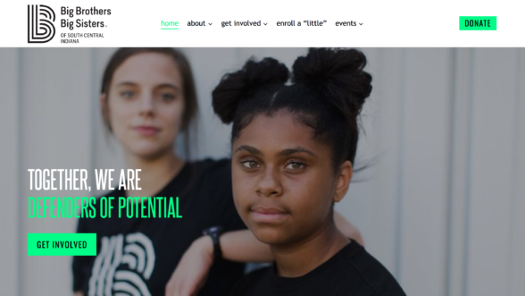 Big Brothers Big Sisters of South Central Indiana - New Website