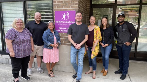 Andrew Toohill with Big Brothers Big Sisters of South Central Indiana Team